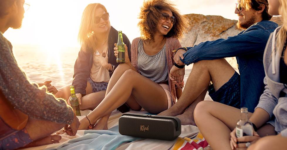 Klipsch Detroit in a beach scene
